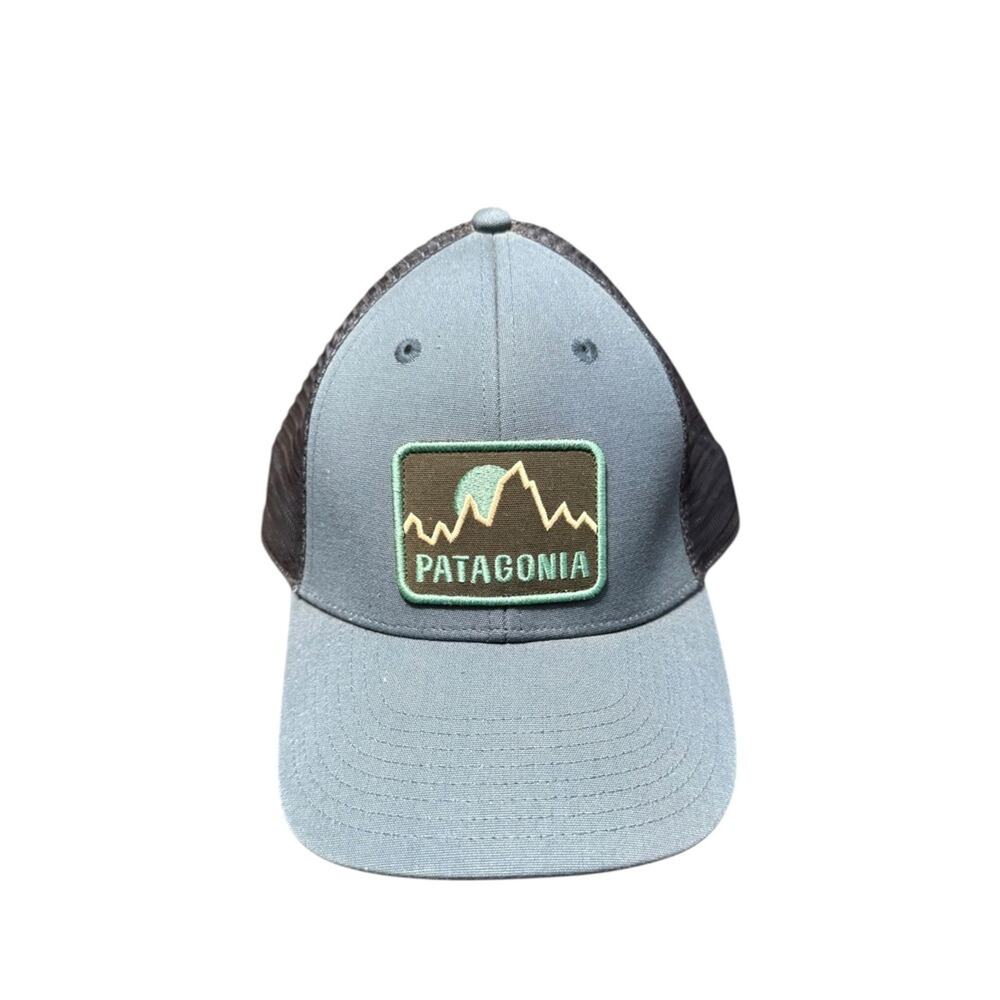 Patagonia Firstlighters Badge Trucker Hat Mesh Back Blue Snapback Mens OS